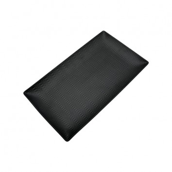 Тарелка прямоугольная Блэк Лондон черная 34.5х20 см.
